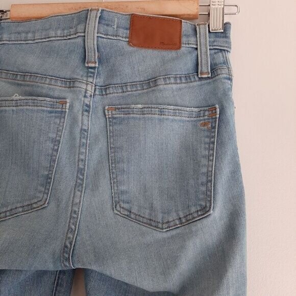 MADEWELL | 9" High-Rise Skinny Crop Light Blue Jeans Sz 24 - Picture 12 of 15